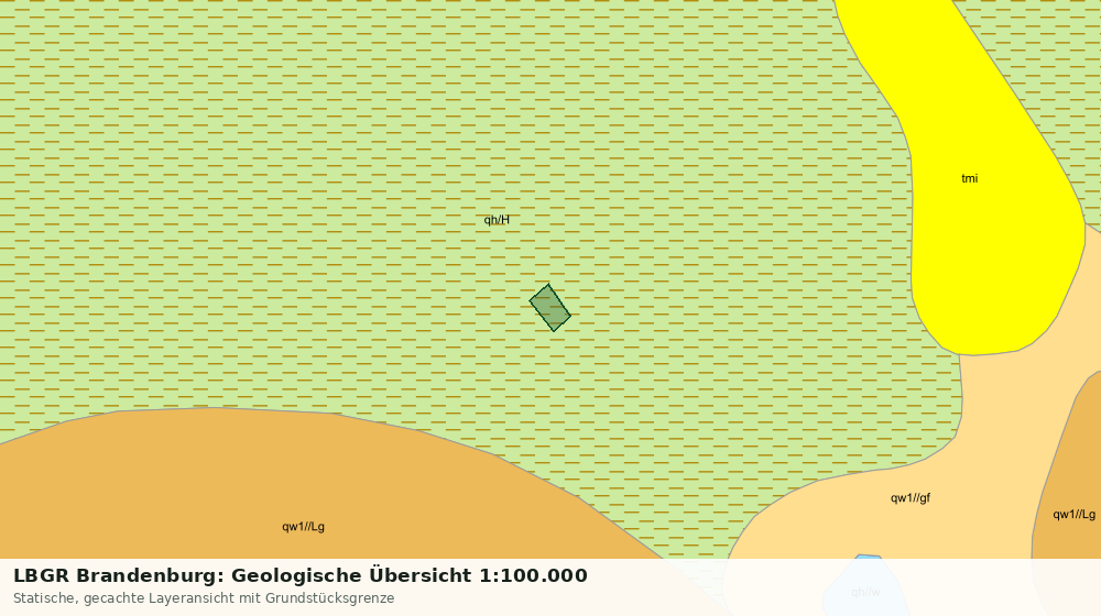 Statische Kartenansicht: LBGR Brandenburg: Geologische Übersicht 1:100.000
