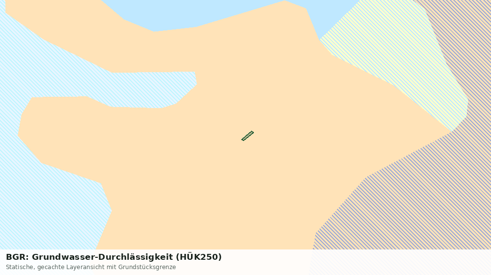 Statische Kartenansicht: BGR: Grundwasser-Durchlässigkeit (HÜK250)