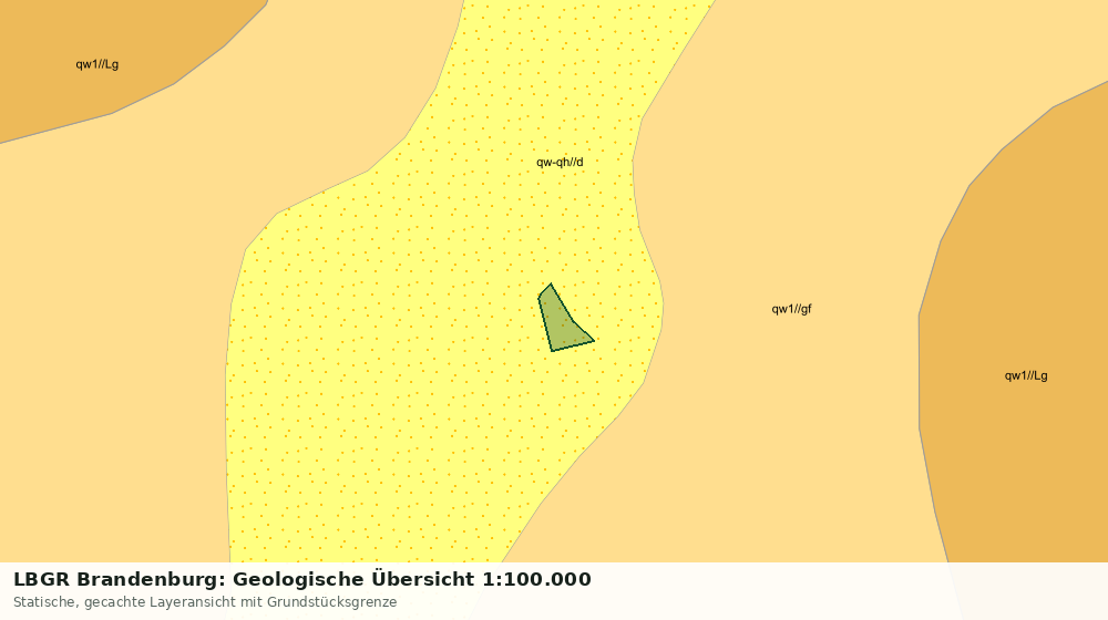 Statische Kartenansicht: LBGR Brandenburg: Geologische Übersicht 1:100.000