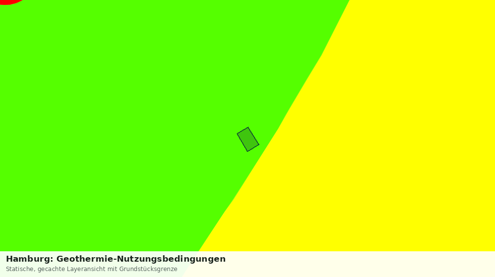 Statische Kartenansicht: Hamburg: Geothermie-Nutzungsbedingungen