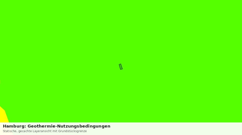 Statische Kartenansicht: Hamburg: Geothermie-Nutzungsbedingungen