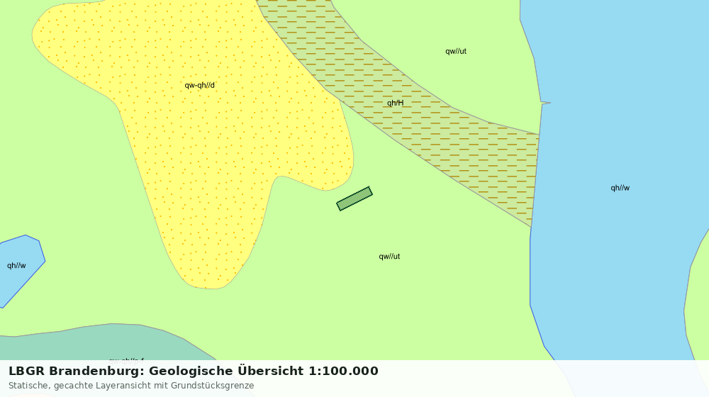 Statische Kartenansicht: LBGR Brandenburg: Geologische Übersicht 1:100.000