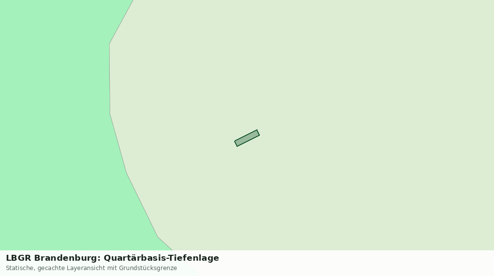 Statische Kartenansicht: LBGR Brandenburg: Quartärbasis-Tiefenlage