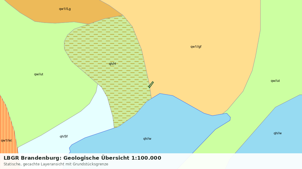 Statische Kartenansicht: LBGR Brandenburg: Geologische Übersicht 1:100.000