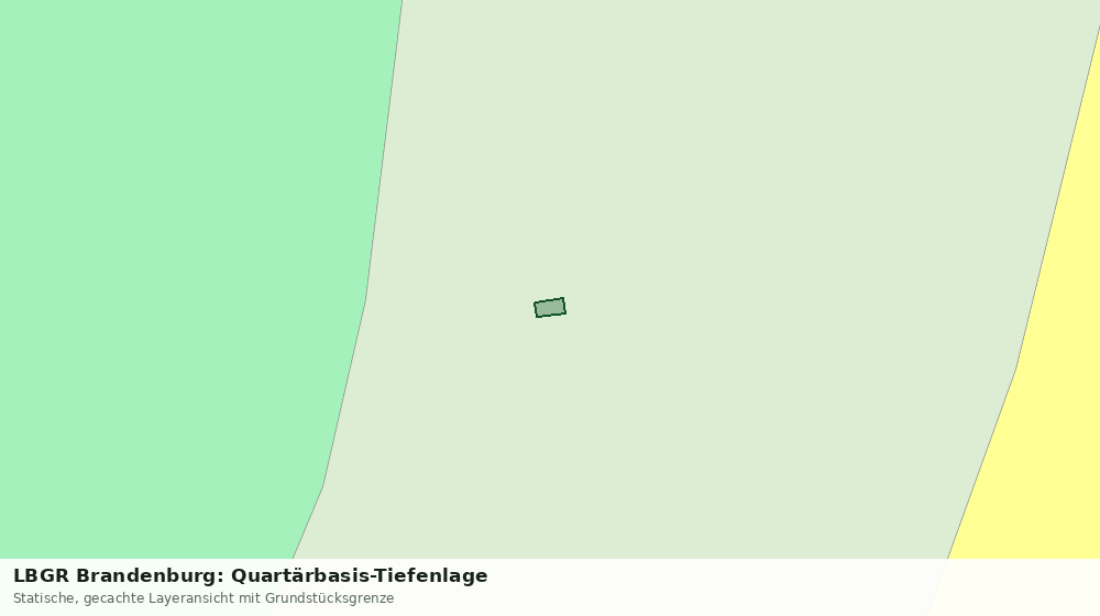 Statische Kartenansicht: LBGR Brandenburg: Quartärbasis-Tiefenlage