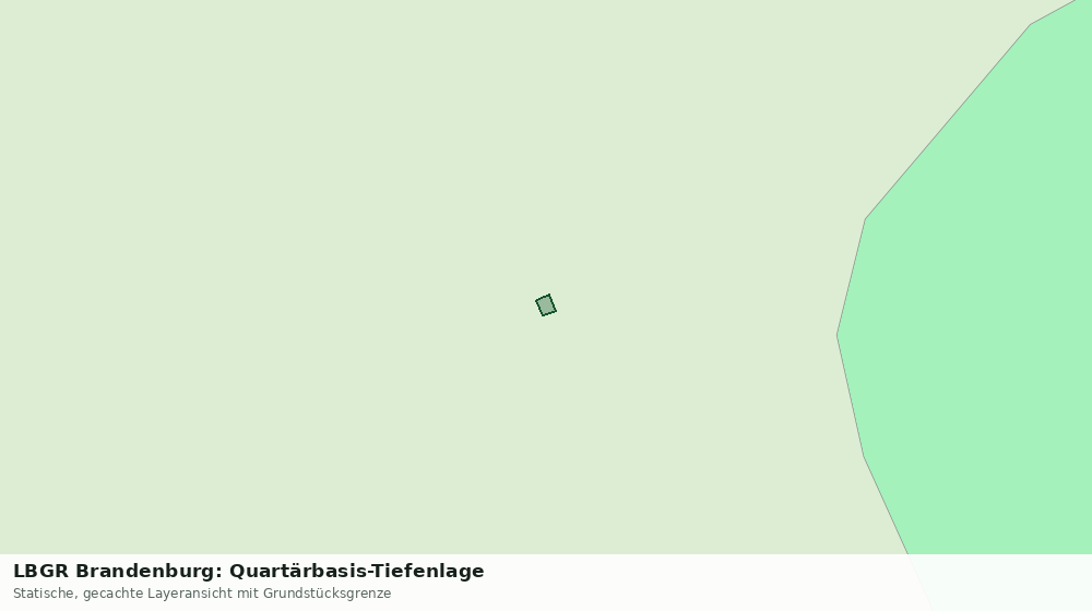 Statische Kartenansicht: LBGR Brandenburg: Quartärbasis-Tiefenlage