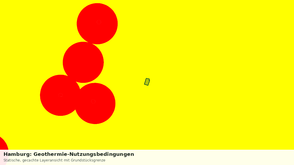 Statische Kartenansicht: Hamburg: Geothermie-Nutzungsbedingungen