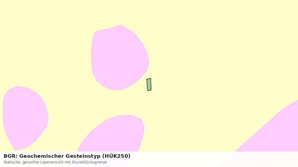 Statische Kartenansicht: BGR: Geochemischer Gesteinstyp (HÜK250)