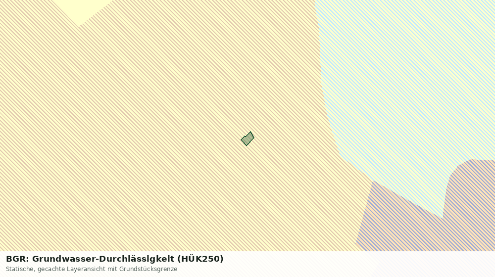 Statische Kartenansicht: BGR: Grundwasser-Durchlässigkeit (HÜK250)