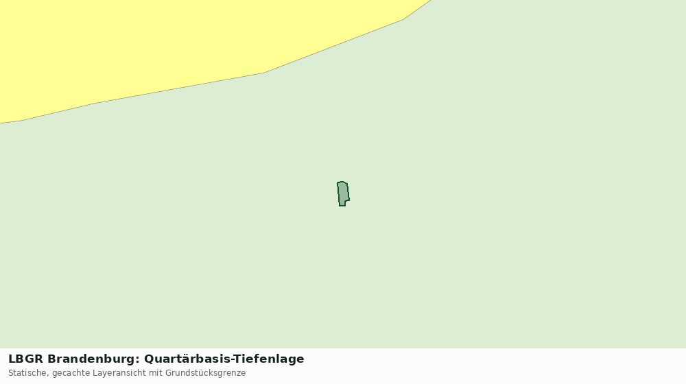Statische Kartenansicht: LBGR Brandenburg: Quartärbasis-Tiefenlage