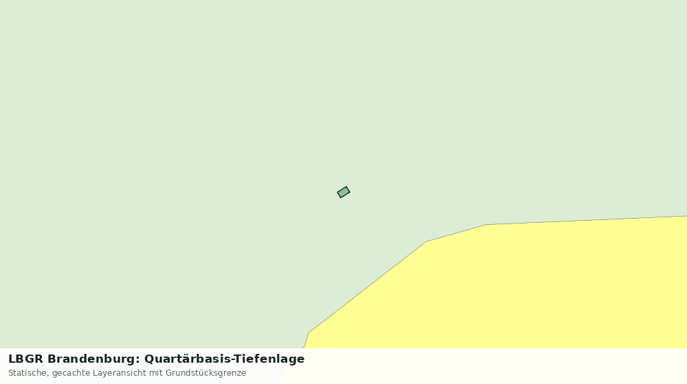 Statische Kartenansicht: LBGR Brandenburg: Quartärbasis-Tiefenlage