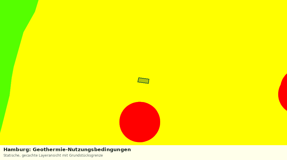 Statische Kartenansicht: Hamburg: Geothermie-Nutzungsbedingungen