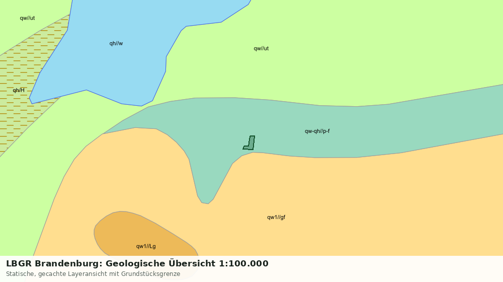 Statische Kartenansicht: LBGR Brandenburg: Geologische Übersicht 1:100.000