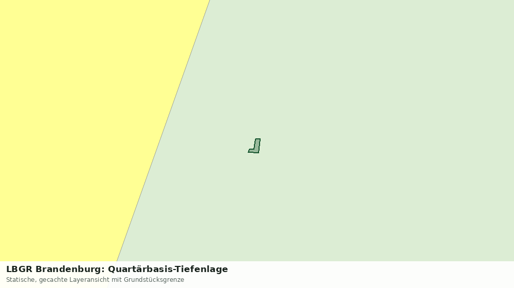 Statische Kartenansicht: LBGR Brandenburg: Quartärbasis-Tiefenlage
