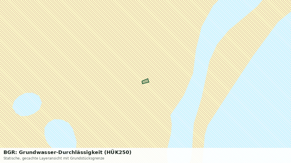 Statische Kartenansicht: BGR: Grundwasser-Durchlässigkeit (HÜK250)