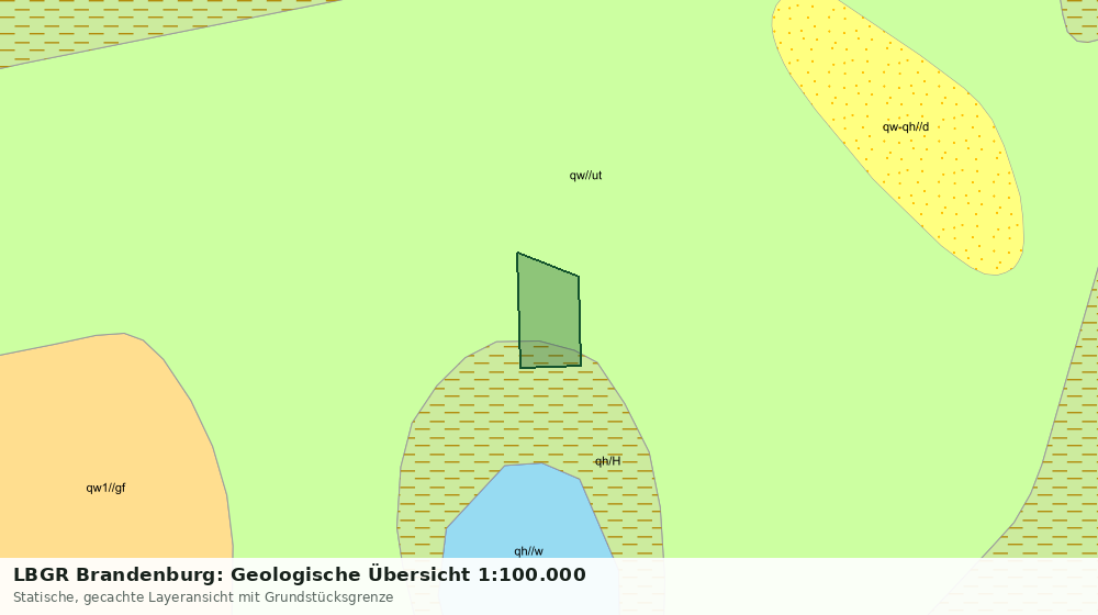 Statische Kartenansicht: LBGR Brandenburg: Geologische Übersicht 1:100.000
