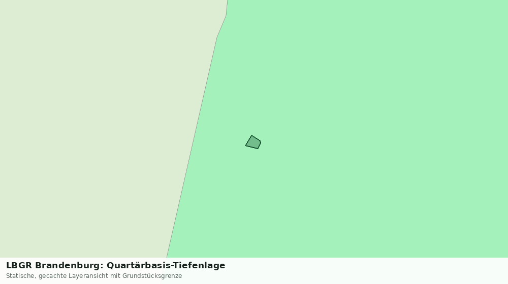 Statische Kartenansicht: LBGR Brandenburg: Quartärbasis-Tiefenlage