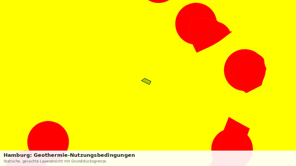 Statische Kartenansicht: Hamburg: Geothermie-Nutzungsbedingungen