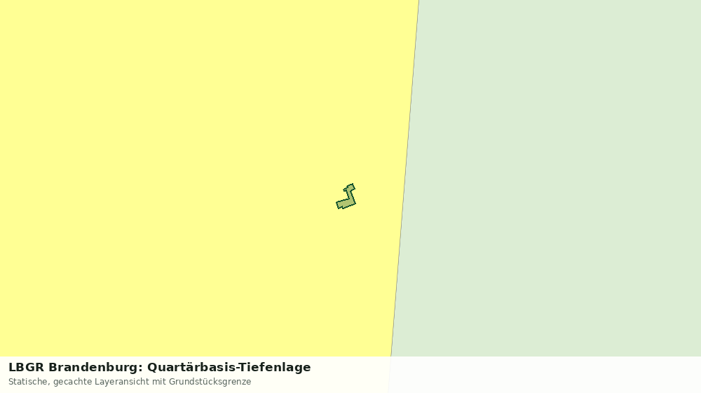 Statische Kartenansicht: LBGR Brandenburg: Quartärbasis-Tiefenlage
