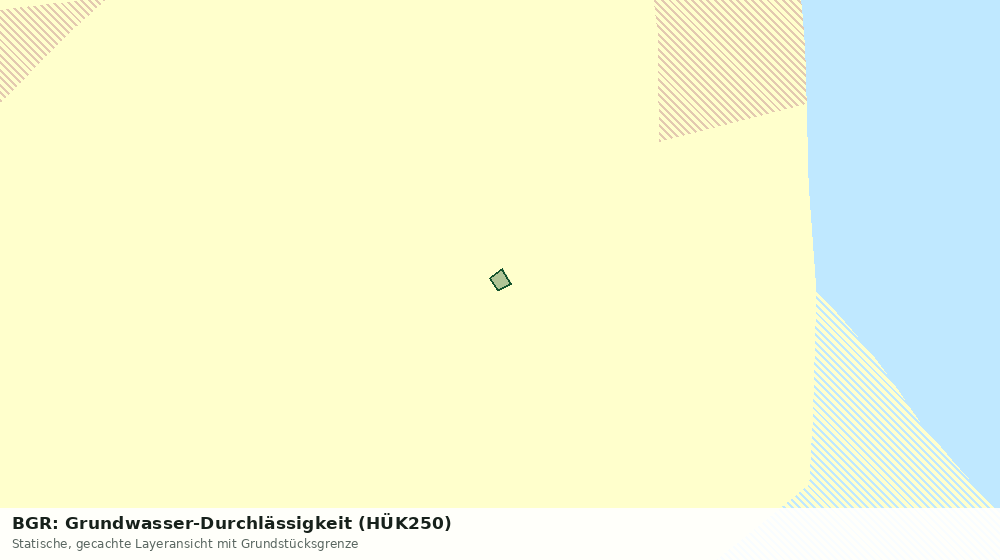 Statische Kartenansicht: BGR: Grundwasser-Durchlässigkeit (HÜK250)