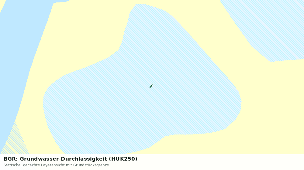 Statische Kartenansicht: BGR: Grundwasser-Durchlässigkeit (HÜK250)