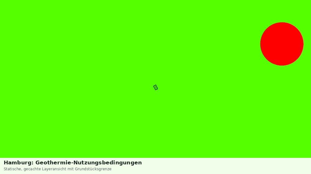Statische Kartenansicht: Hamburg: Geothermie-Nutzungsbedingungen