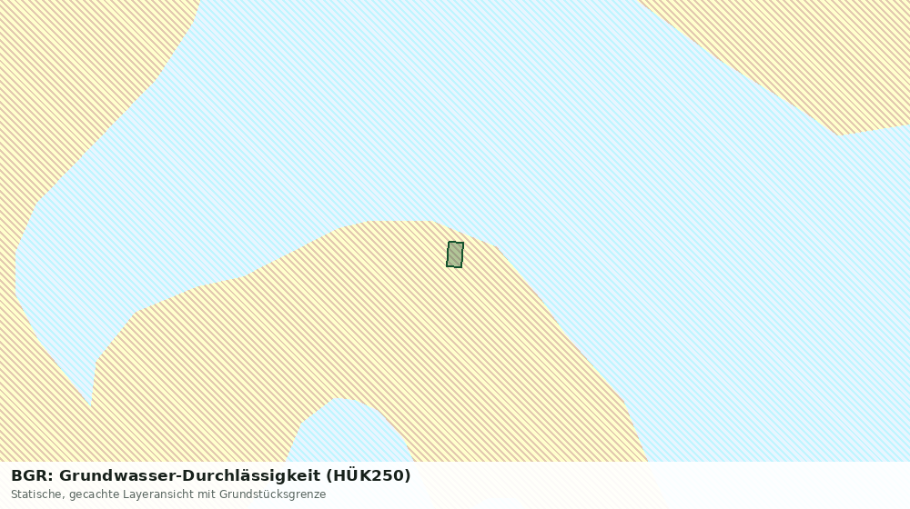 Statische Kartenansicht: BGR: Grundwasser-Durchlässigkeit (HÜK250)