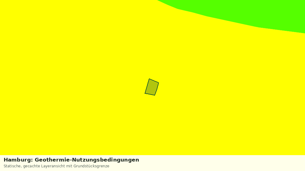 Statische Kartenansicht: Hamburg: Geothermie-Nutzungsbedingungen