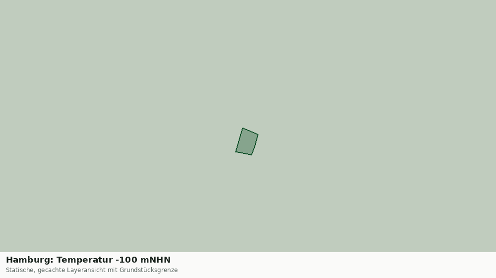 Statische Kartenansicht: Hamburg: Temperatur -100 mNHN