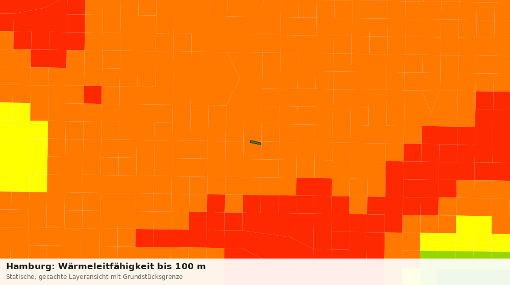 Statische Kartenansicht: Hamburg: Wärmeleitfähigkeit bis 100 m
