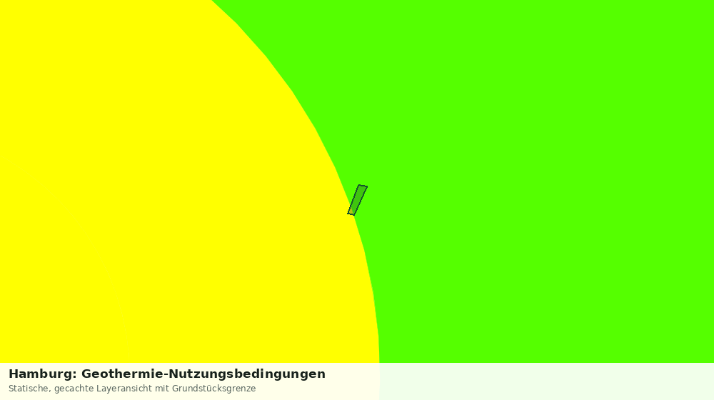 Statische Kartenansicht: Hamburg: Geothermie-Nutzungsbedingungen