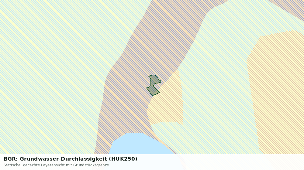 Statische Kartenansicht: BGR: Grundwasser-Durchlässigkeit (HÜK250)