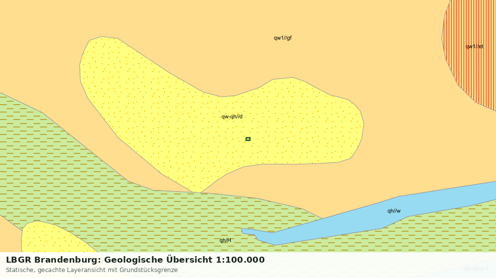 Statische Kartenansicht: LBGR Brandenburg: Geologische Übersicht 1:100.000