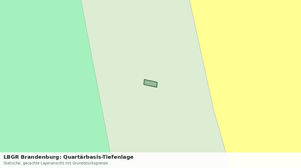 Statische Kartenansicht: LBGR Brandenburg: Quartärbasis-Tiefenlage