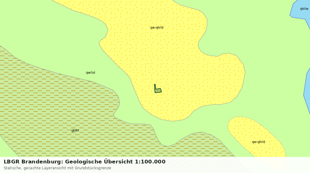 Statische Kartenansicht: LBGR Brandenburg: Geologische Übersicht 1:100.000