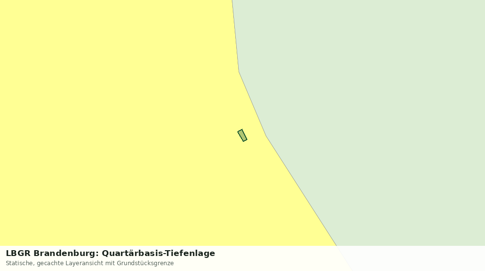 Statische Kartenansicht: LBGR Brandenburg: Quartärbasis-Tiefenlage