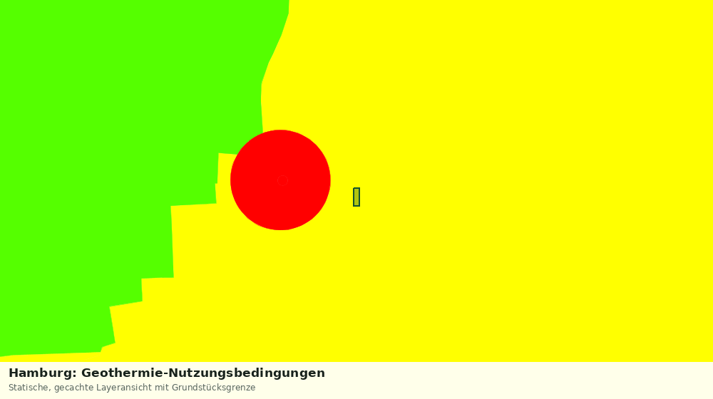 Statische Kartenansicht: Hamburg: Geothermie-Nutzungsbedingungen