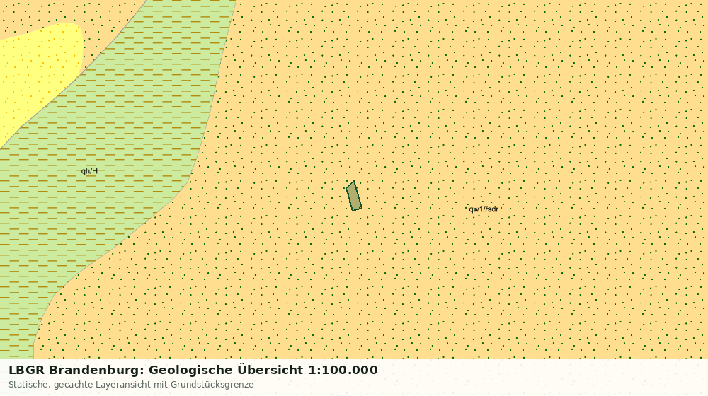 Statische Kartenansicht: LBGR Brandenburg: Geologische Übersicht 1:100.000