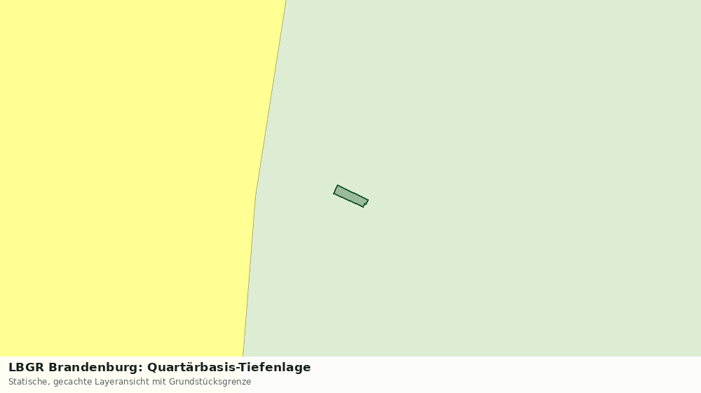 Statische Kartenansicht: LBGR Brandenburg: Quartärbasis-Tiefenlage