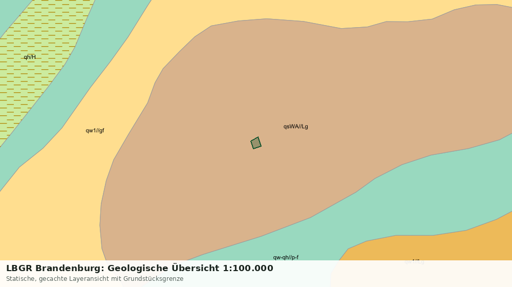 Statische Kartenansicht: LBGR Brandenburg: Geologische Übersicht 1:100.000