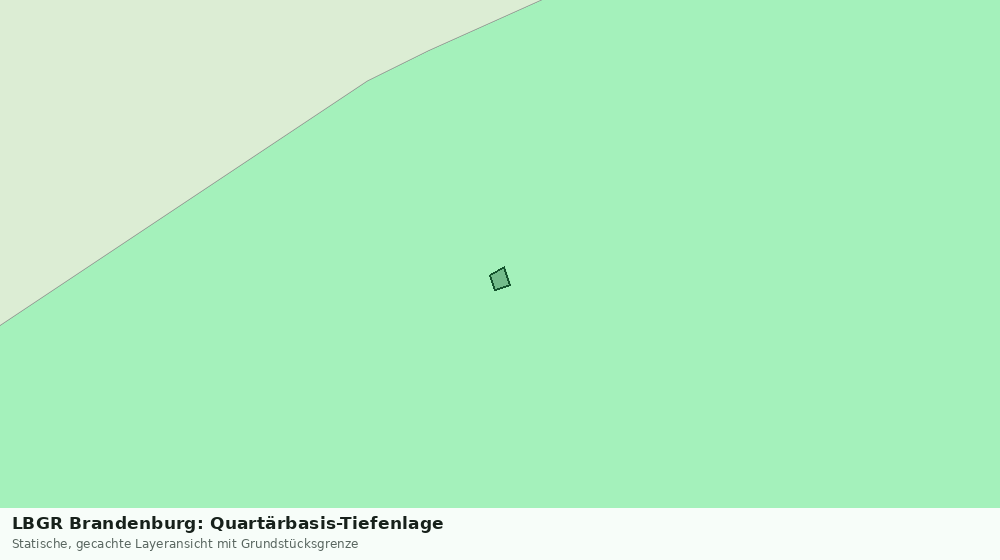 Statische Kartenansicht: LBGR Brandenburg: Quartärbasis-Tiefenlage