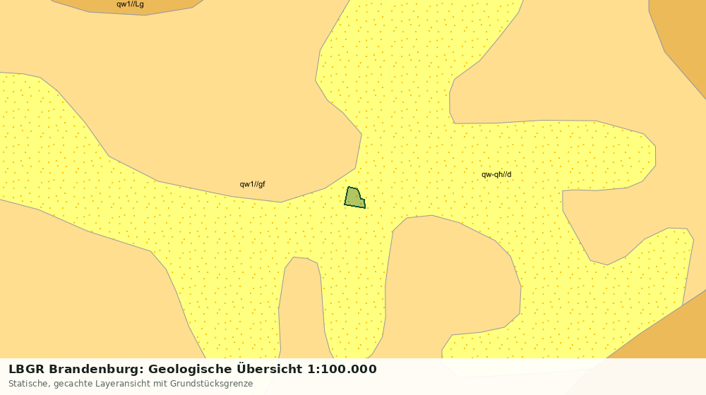 Statische Kartenansicht: LBGR Brandenburg: Geologische Übersicht 1:100.000