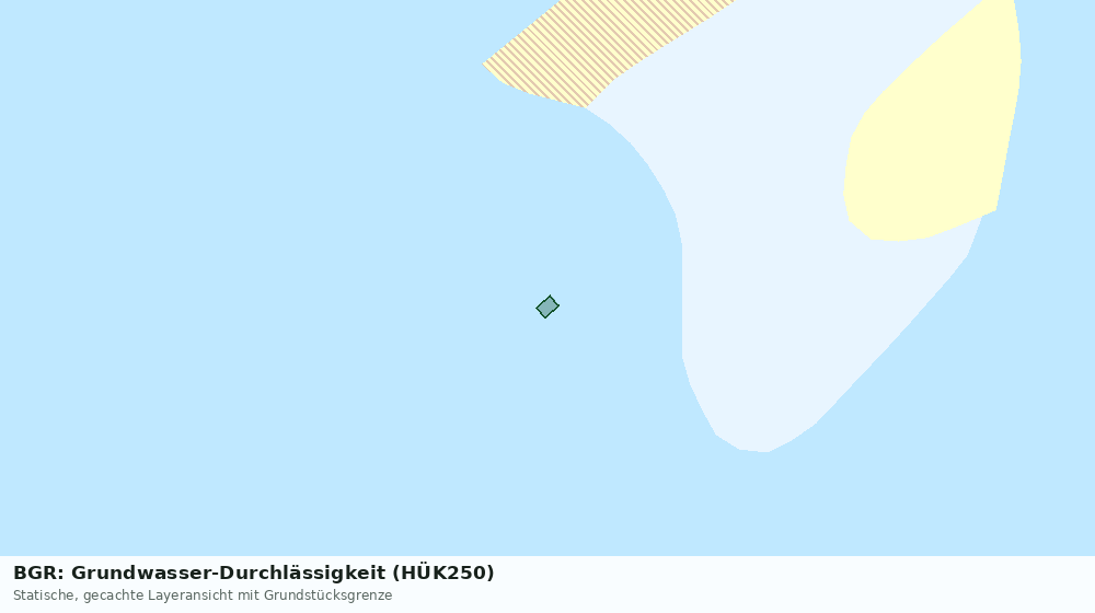 Statische Kartenansicht: BGR: Grundwasser-Durchlässigkeit (HÜK250)