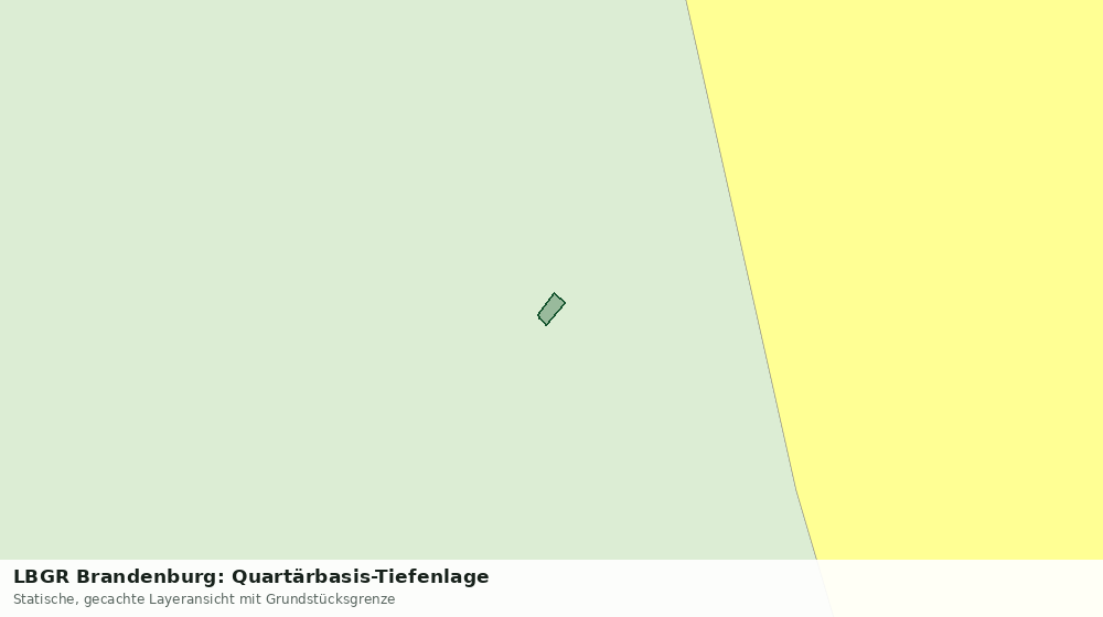 Statische Kartenansicht: LBGR Brandenburg: Quartärbasis-Tiefenlage
