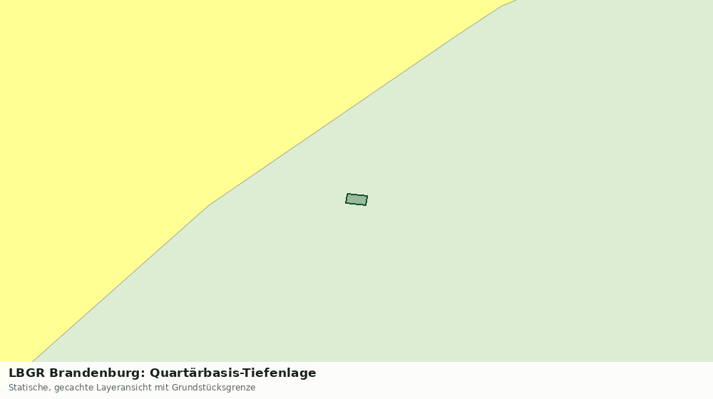 Statische Kartenansicht: LBGR Brandenburg: Quartärbasis-Tiefenlage