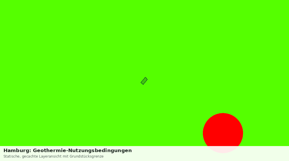 Statische Kartenansicht: Hamburg: Geothermie-Nutzungsbedingungen