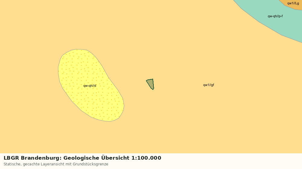 Statische Kartenansicht: LBGR Brandenburg: Geologische Übersicht 1:100.000