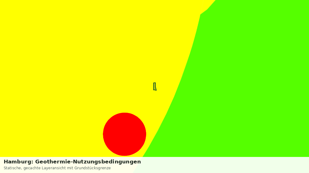 Statische Kartenansicht: Hamburg: Geothermie-Nutzungsbedingungen