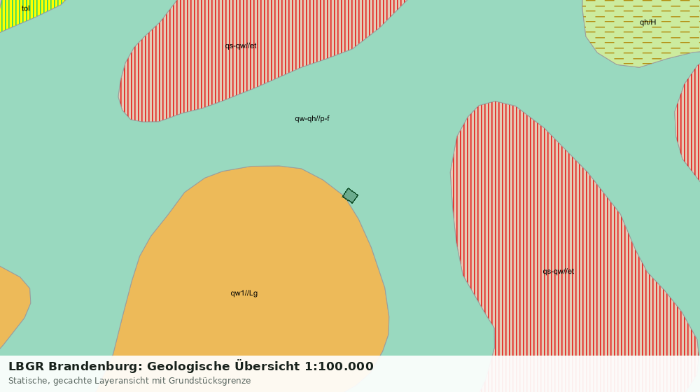 Statische Kartenansicht: LBGR Brandenburg: Geologische Übersicht 1:100.000