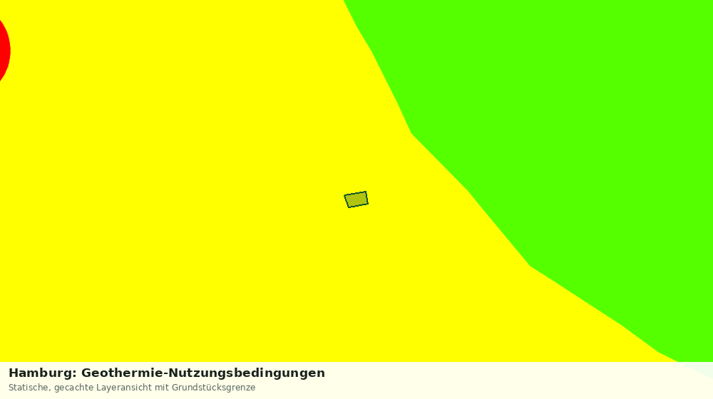 Statische Kartenansicht: Hamburg: Geothermie-Nutzungsbedingungen